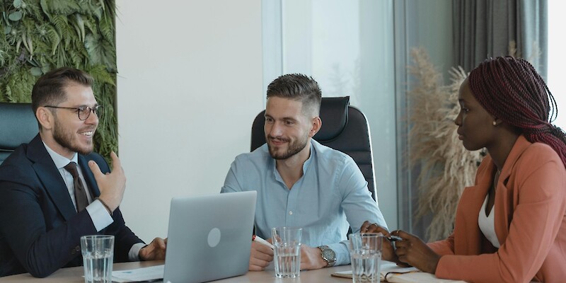 People in a meeting